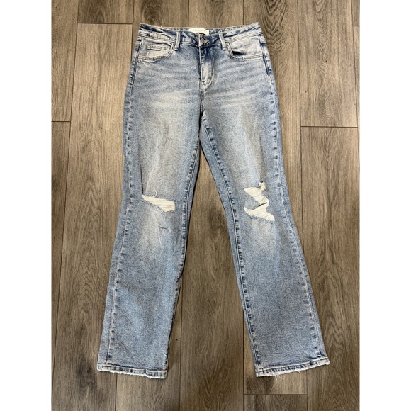 Vervet Denim - Vervet Lovervet Women's Mid-Rise Straight Jeans Size 29/9Light Wash